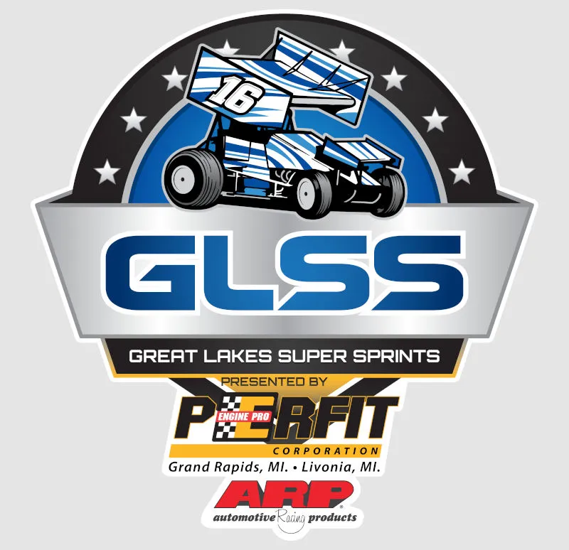 GLSS - Great Lakes Super Sprints dirt track racing organization logo
