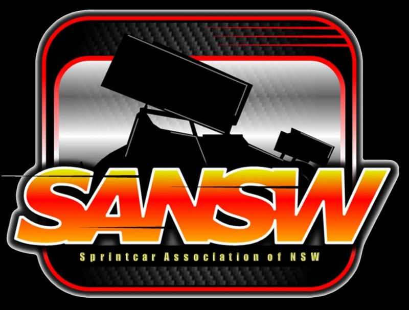 SANSW - Sprintcar Association of NSW dirt track racing organization logo