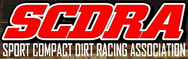 SCDRA - Sport Compact Dirt Racing Association dirt track racing organization logo