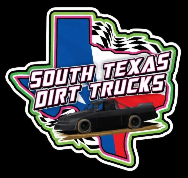 STDT - South Text Dirt Trucks dirt track racing organization logo