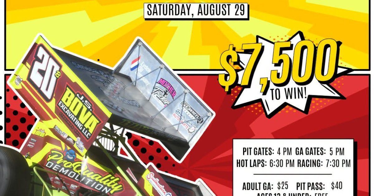 All Star Circuit Of Champions Sprint Cars Invade Sharon On Saturday With $7,500 On The Line