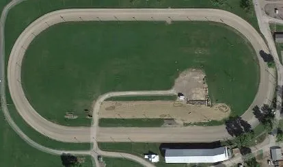 Van Wert County Fairgrounds race track logo