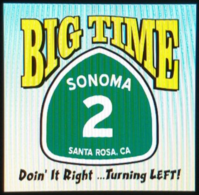 Big Time Speedway race track logo