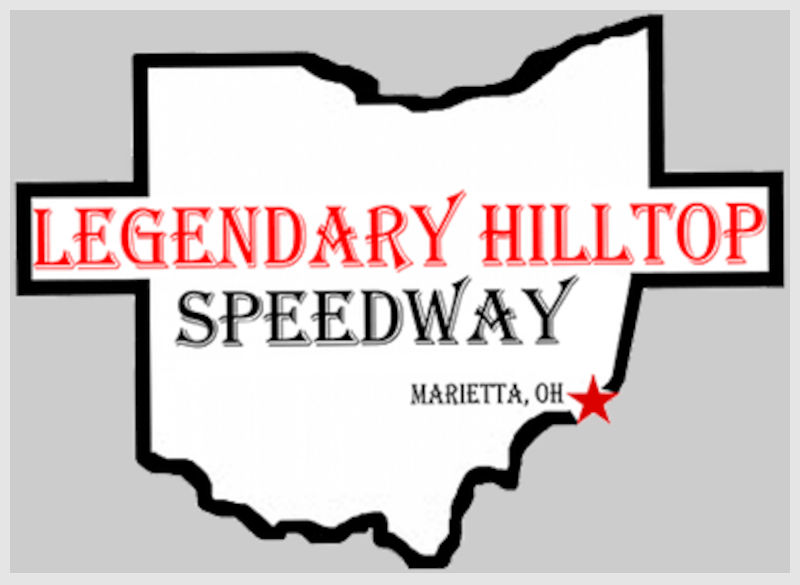 Legendary Hilltop Speedway race track logo