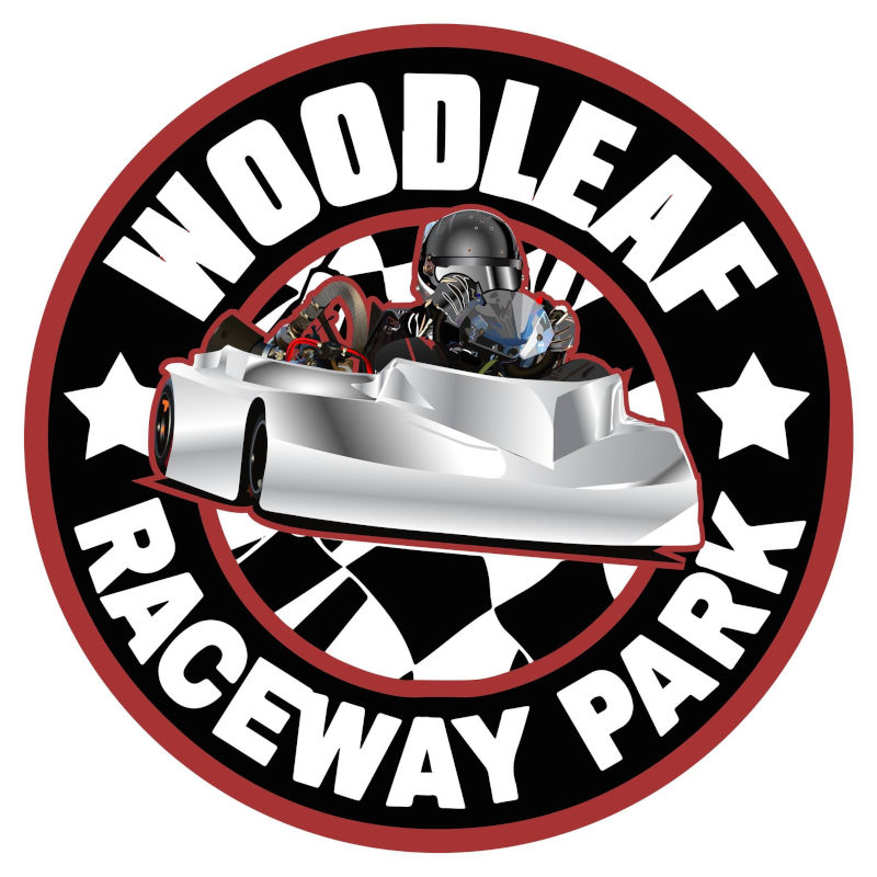 Woodleaf Raceway Park race track logo