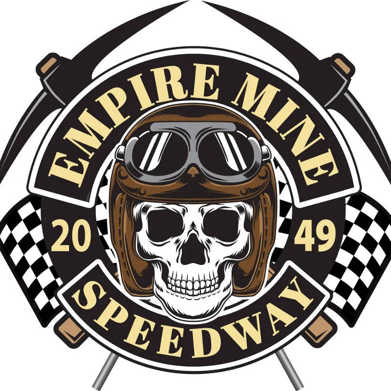 Empire Mine Speedway race track logo