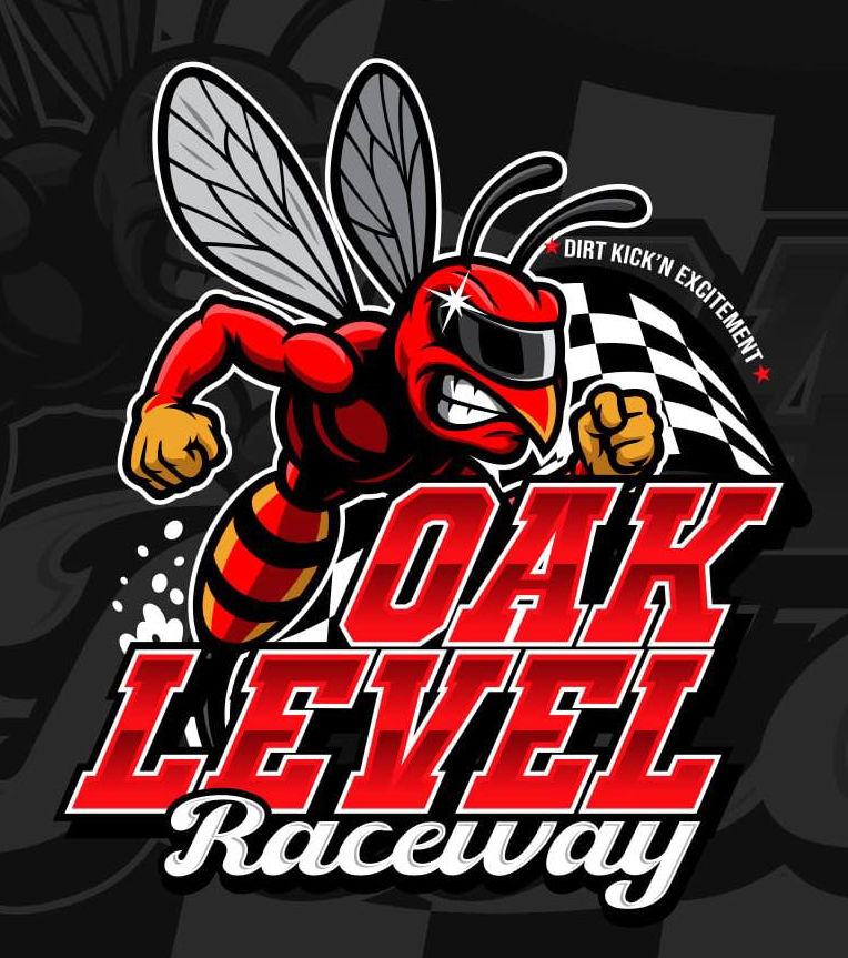 Oak Level Raceway race track logo