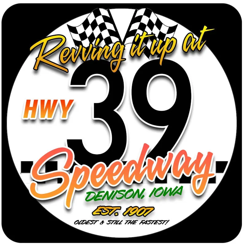 HWY 39 Speedway race track logo