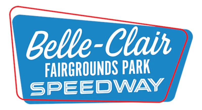 Belle Clair Speedway race track logo