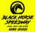 Black Horse Speedway race track logo