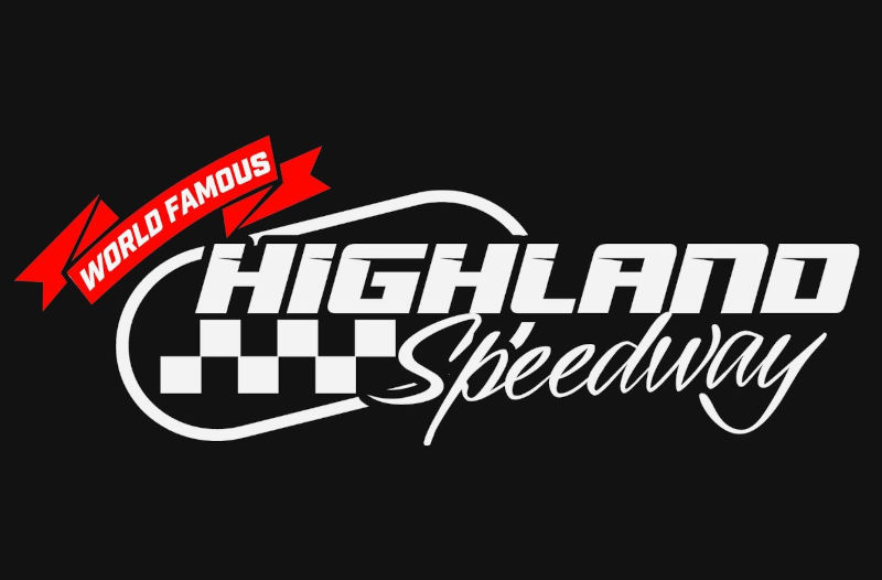 Highland Speedway race track logo