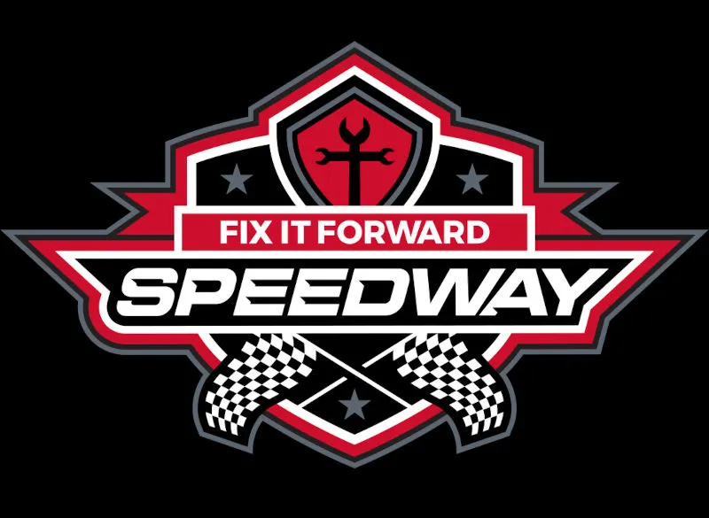 Fix it Forward Speedway race track logo