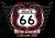 Route 66 Motor Speedway race track logo